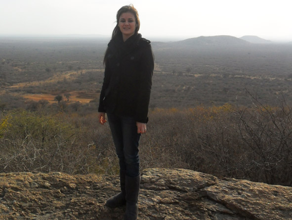 Jenieen van der Heever - admiring the spectacular views in Madikwe